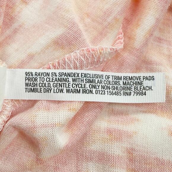 Soma Weekend Women's Ikat Soft Jersey Knit Midi Dress Large Orange Belted - Picture 10 of 13